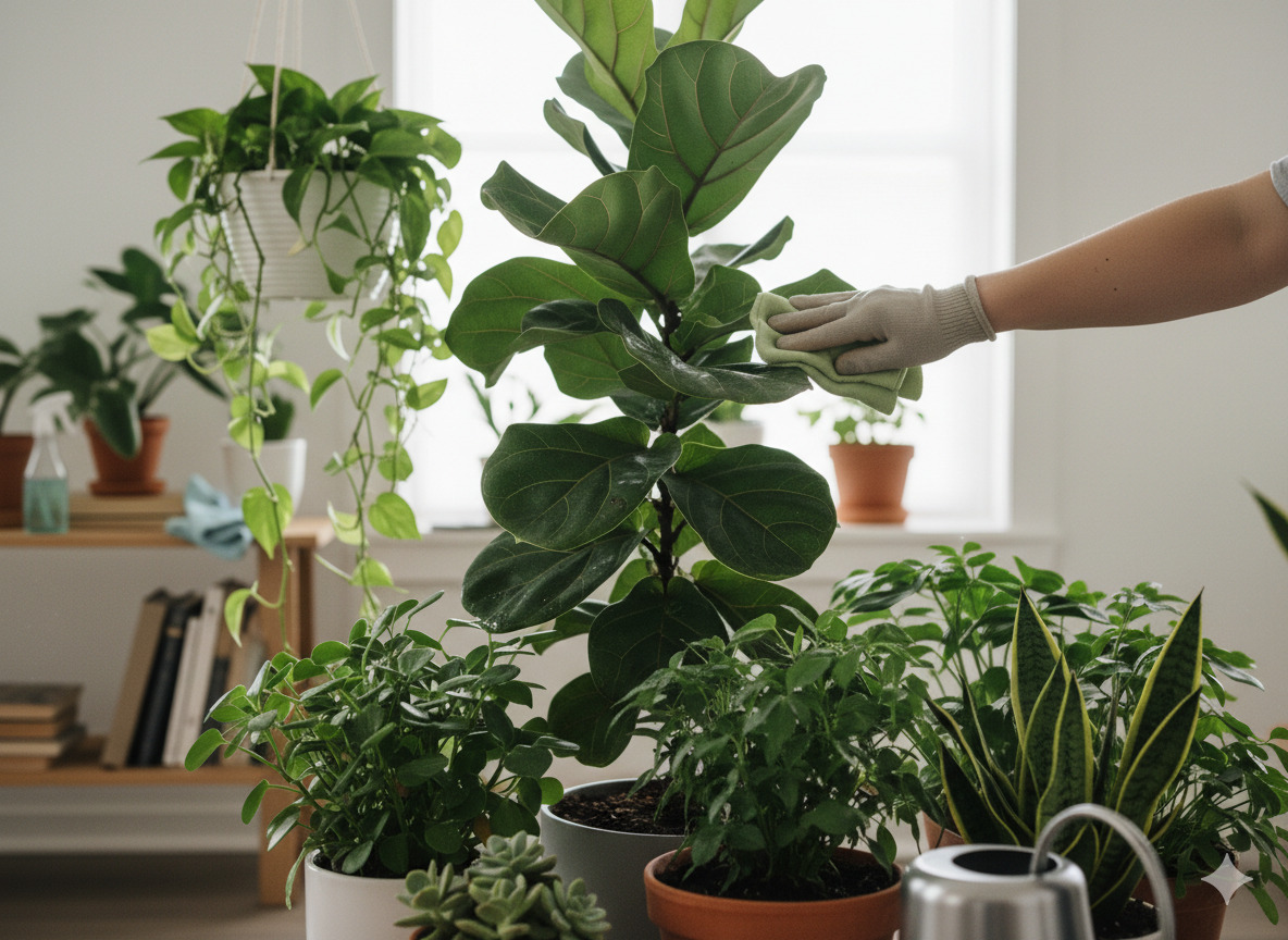 Leaf cleaning and maintenance service