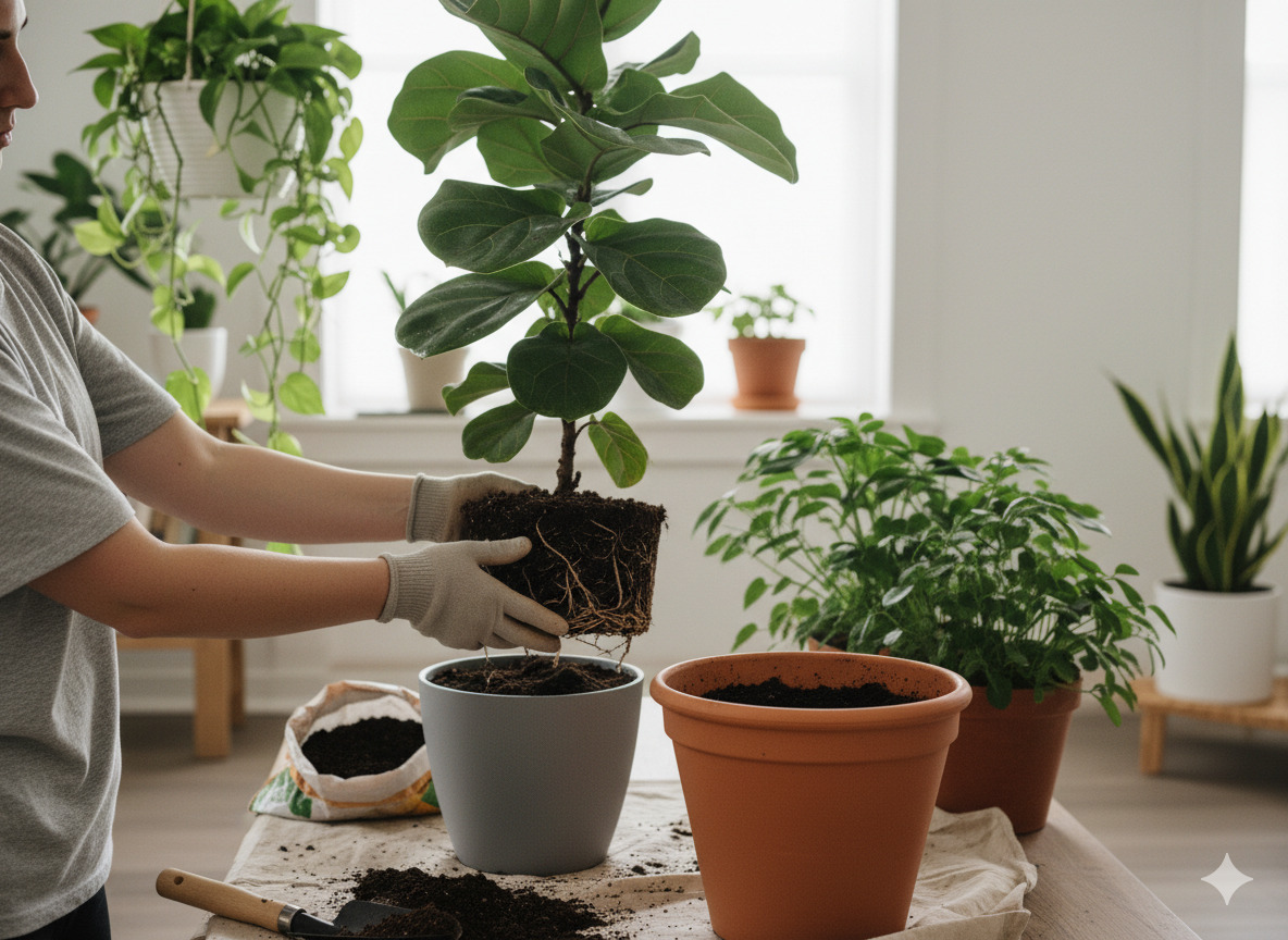 Soil health and repotting services